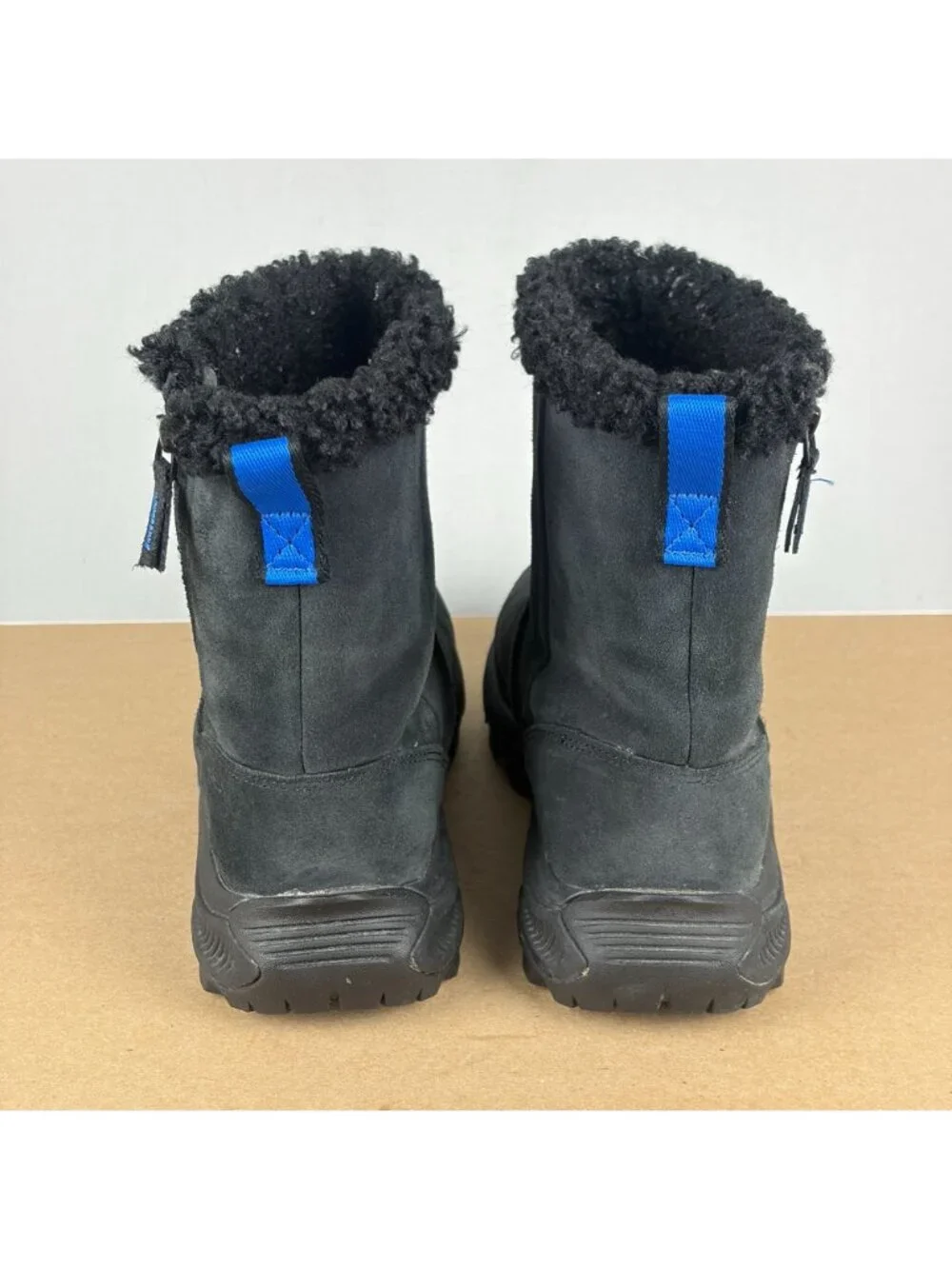 Merrell Icepack 2 Faux Fur Lined Winter Boots Womens 9 Black Side Zip Warm